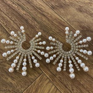 Beautiful Diamond and Pearl Earrings